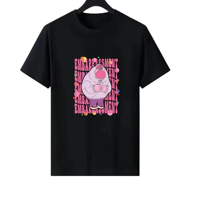 

Disney Inside Out Pattern Женская одежда для родителей и детей Спортивные топы с круглым вырезом Женские дешевые футболки с короткими рукавами Мужские блузки