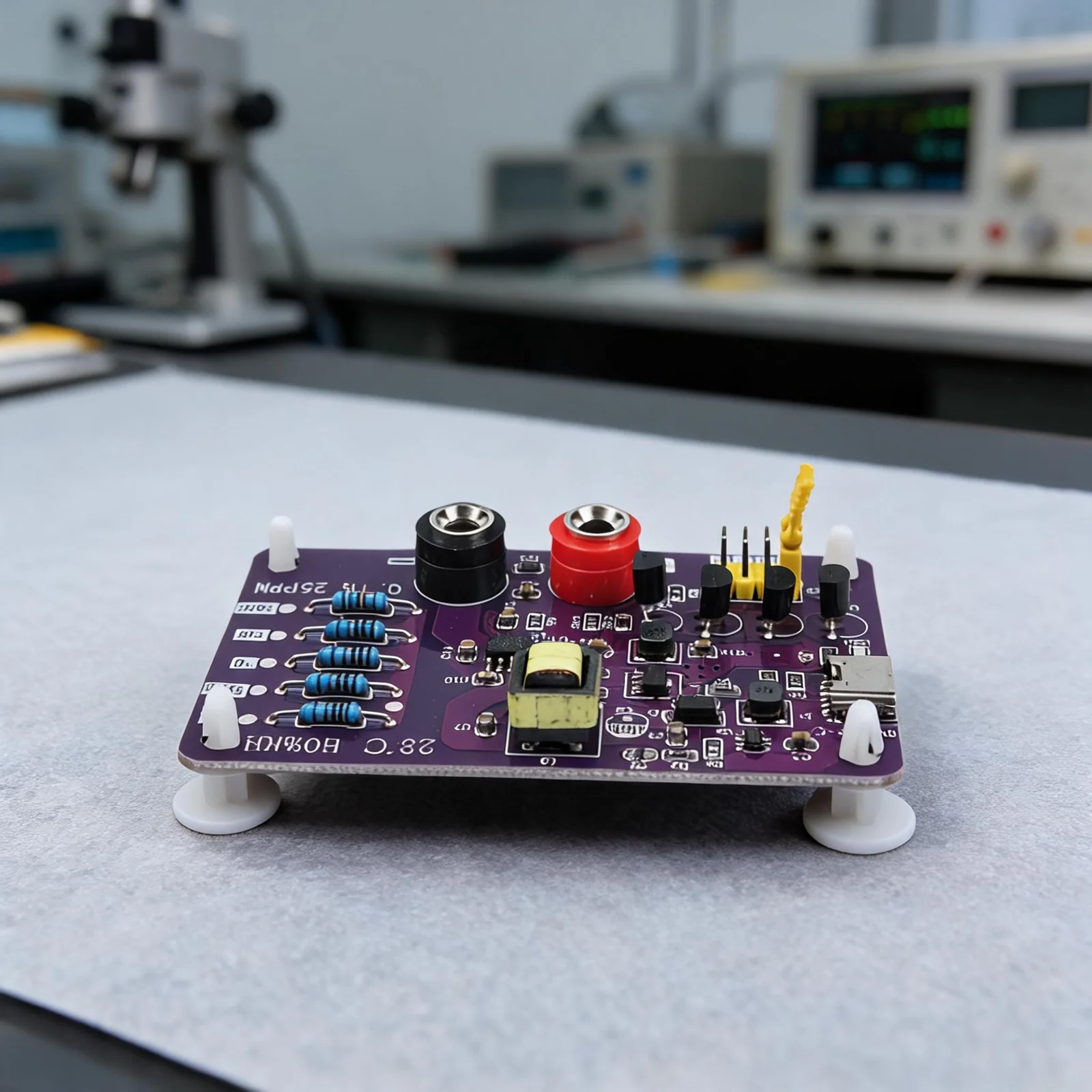 AD585 Voltage Reference With Five-Level Output For Multimeter Calibration And Linearity Verification Via Type-C Power
