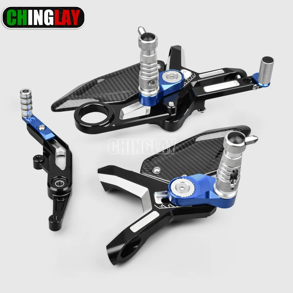 لسيارات BMW MOTORRAD M مجموعة خلفية قابلة للتعديل لسيارات BMW S1000RR M1000RR 2019-2025 ملحقات مسند القدمين من الكربون والألومنيوم #4