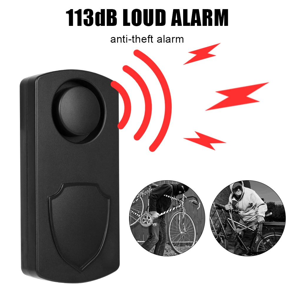 Wireless Remote Control Security Anti Lost Waterproof Vibration Detector Alarm Bike Motorcycle Electric Bicycle