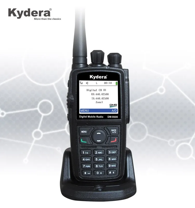 

Kydera Popular Powerful Wireless DMR Ham Radio DM-8600plus Ski Walkie Talkie With PC Cable And Optional GPS