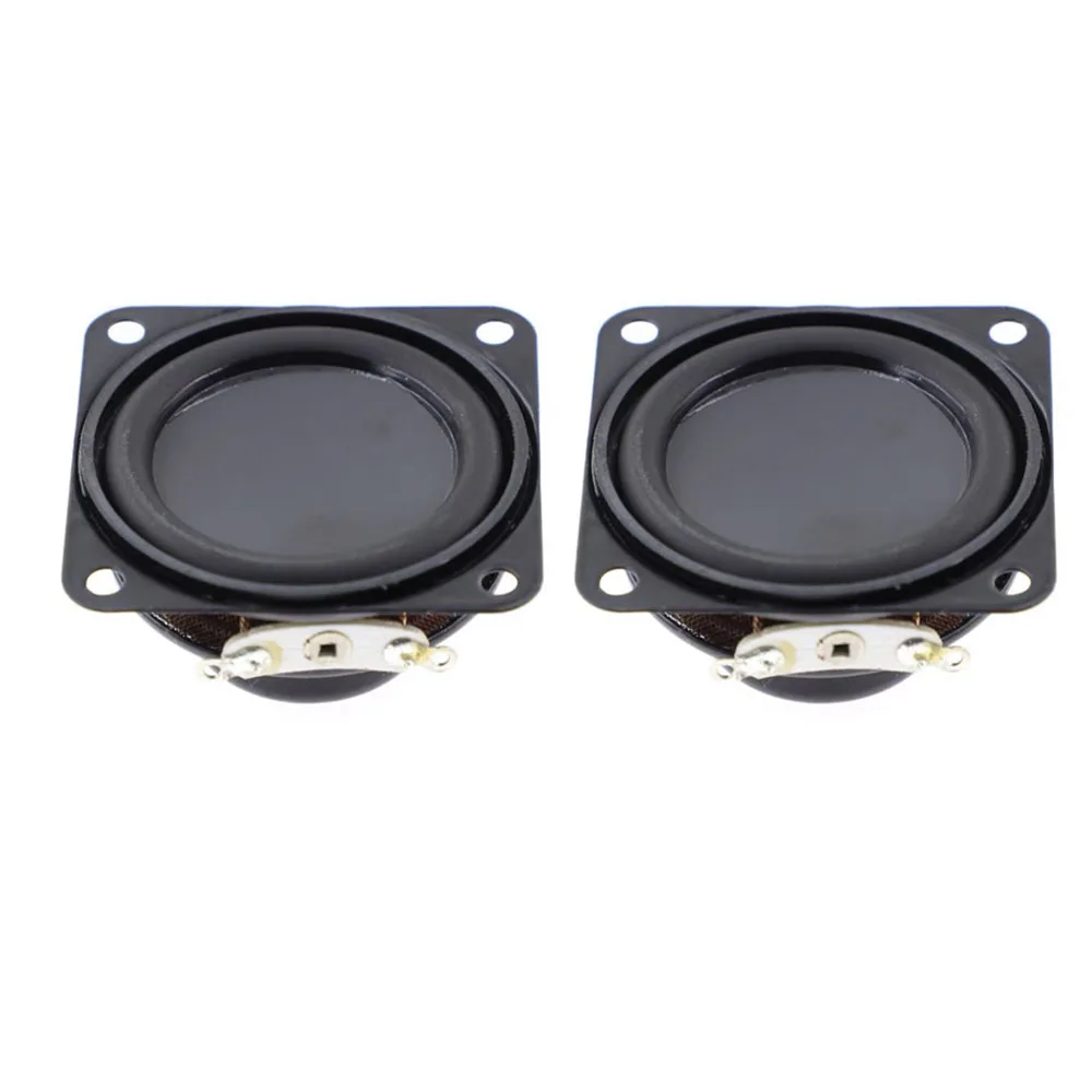 2pcs/lot 1.5 Inch 40MM Subwoofers Speaker 4 ohm 5W Portable Mini Internal Dual Magnetic 16-core Bass DIY BT Home Sound Theater