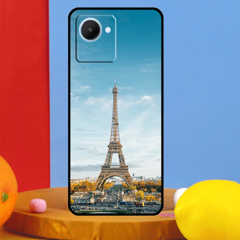 France Paris Eiffel Tower For Realme C51 C31 C67 C55 C53 C35 C33 C30 C21Y C25s 9 10 11 12 Pro Plus GT Neo 5 6 Case image 3