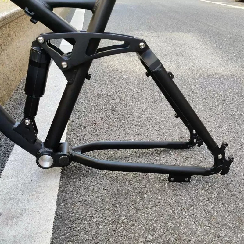 Aluminum Alloy Mountain Bike Frame  Full Shock Absorption Mountain Bike Frame Soft-tail Bicycle