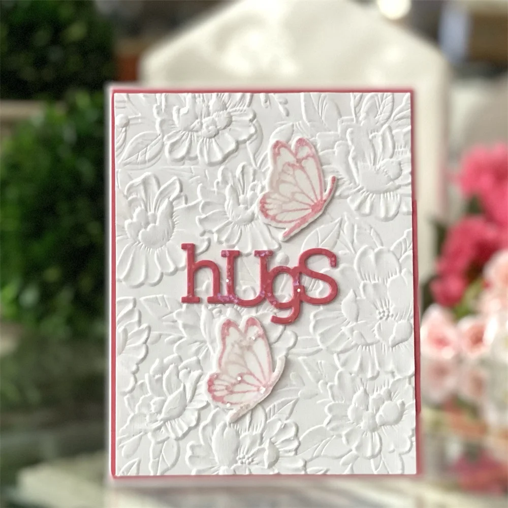 3D Embossing Folder Blossom Flowers for DIY Scrapbooking Adding Textured Paper Album Greeting Card Crafting Making Stencil