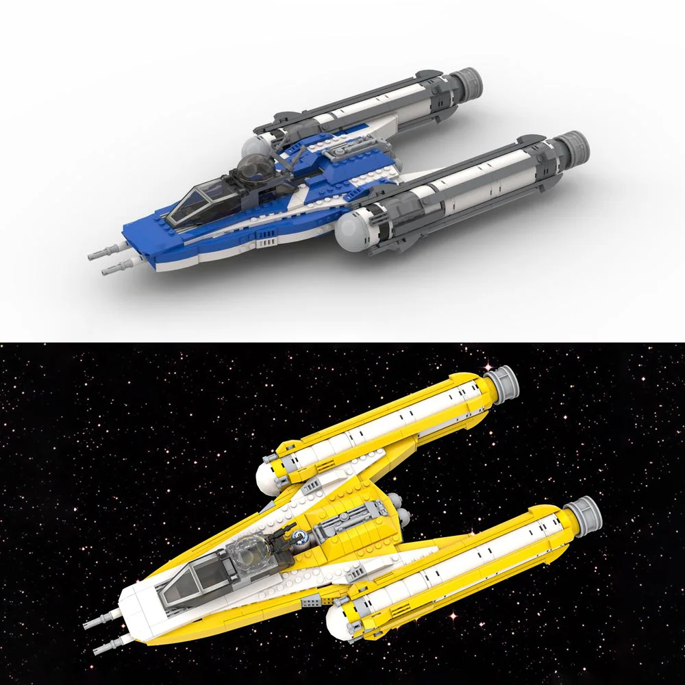 Nowy Model myśliwca kosmicznego PiXEL-DANs MOC Y-Wing DIY BTL-A4 kreatywne pomysły na prezenty urodzinowe dla dzieci 75172