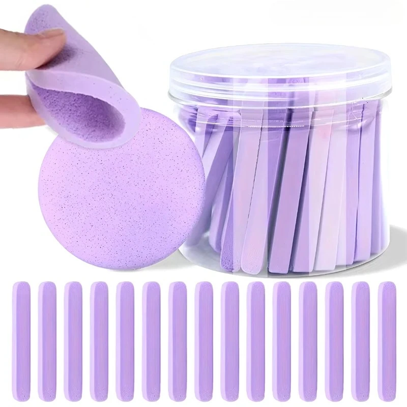 Éponge nettoyante pour le visage avec boîte de rangement, éponge nettoyante pour le visage, éponge ronde pour le démaquillage, outil de beauté pour les soins de la peau