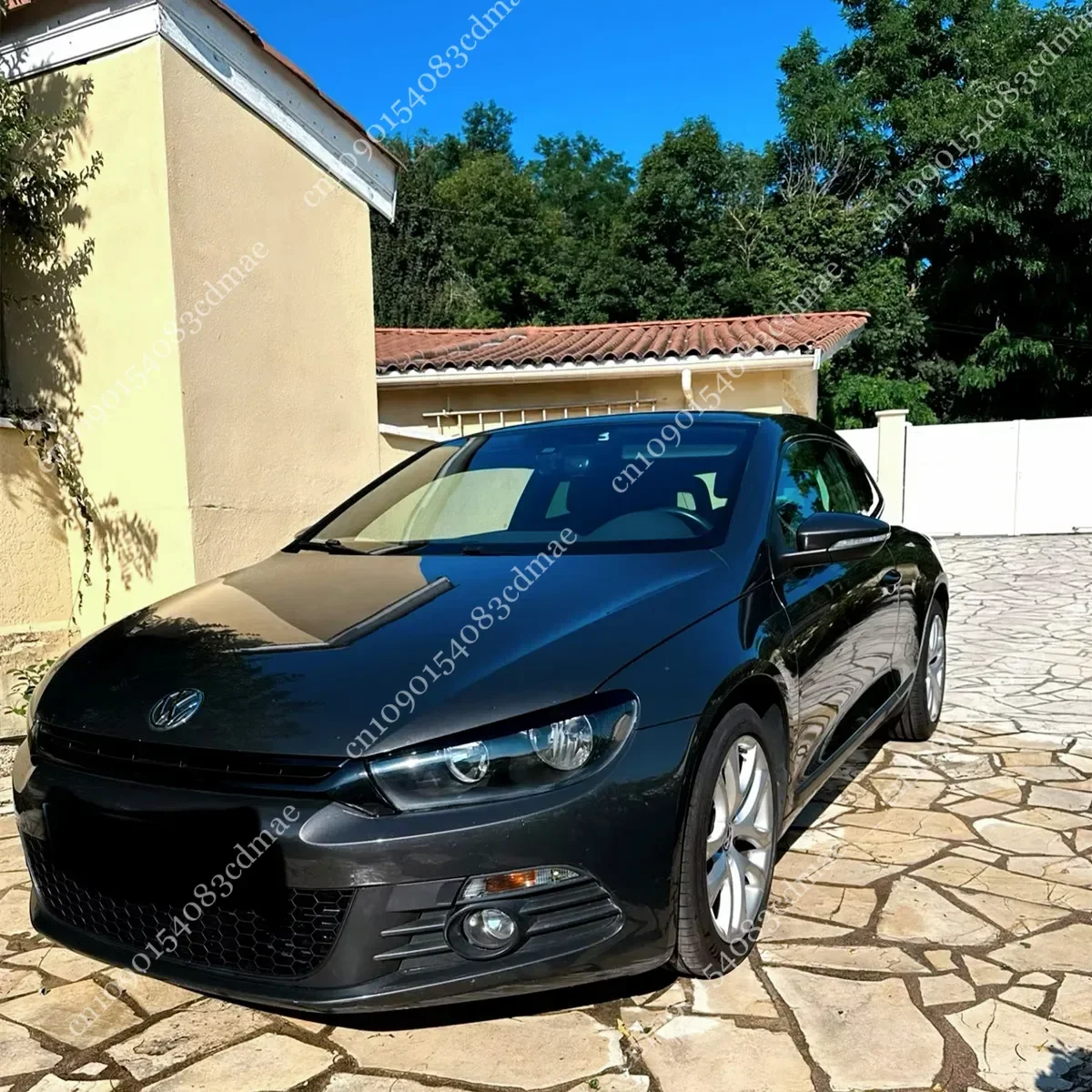 Glossy Black Car Head Light Lamp Eyebrow Eyelid Cover Trim For VW Scirocco MK3 2008 2009 2010 2011 2012 2013 2014 2015 2016 2017