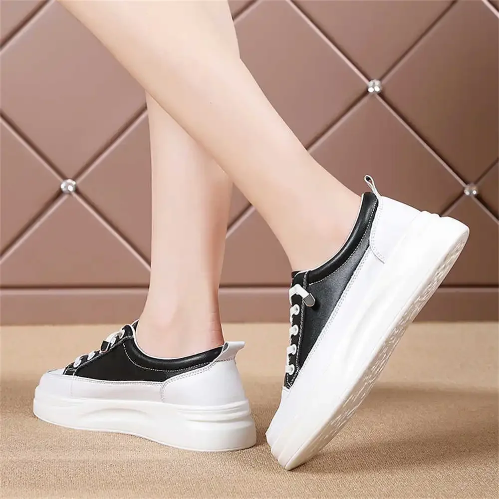 Natural Cowhide Small Size Sneakers Ladies Blue Vulcanize New 2024 For Women Sports Shoes For Lady Shors Saoatenis