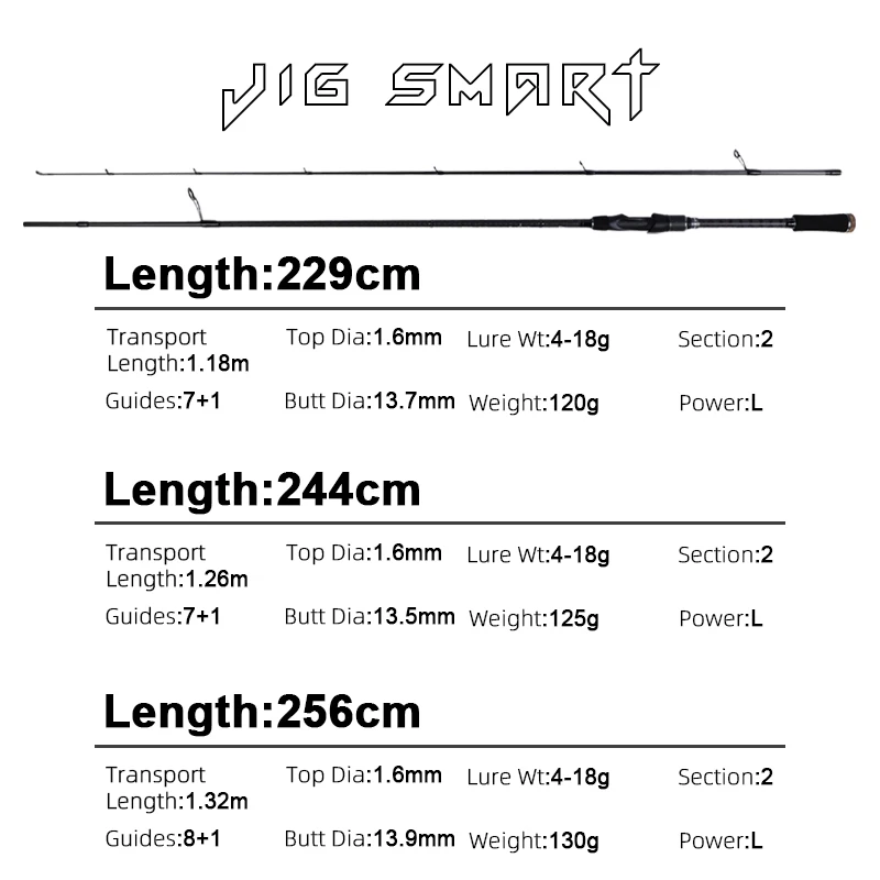MIFINE JIG SMART SPIN Spinning Rod 2.29M 4