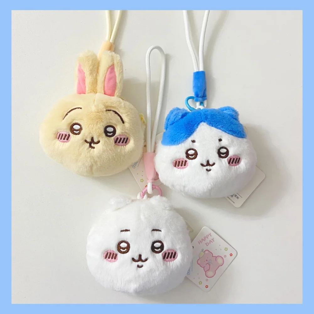 

Kawaii Chiikawa плюшевые куклы портмоне Kawaii мультфильм Hachiware Usagi зарядное устройство для наушников портативная сумка для хранения подарки для девочек