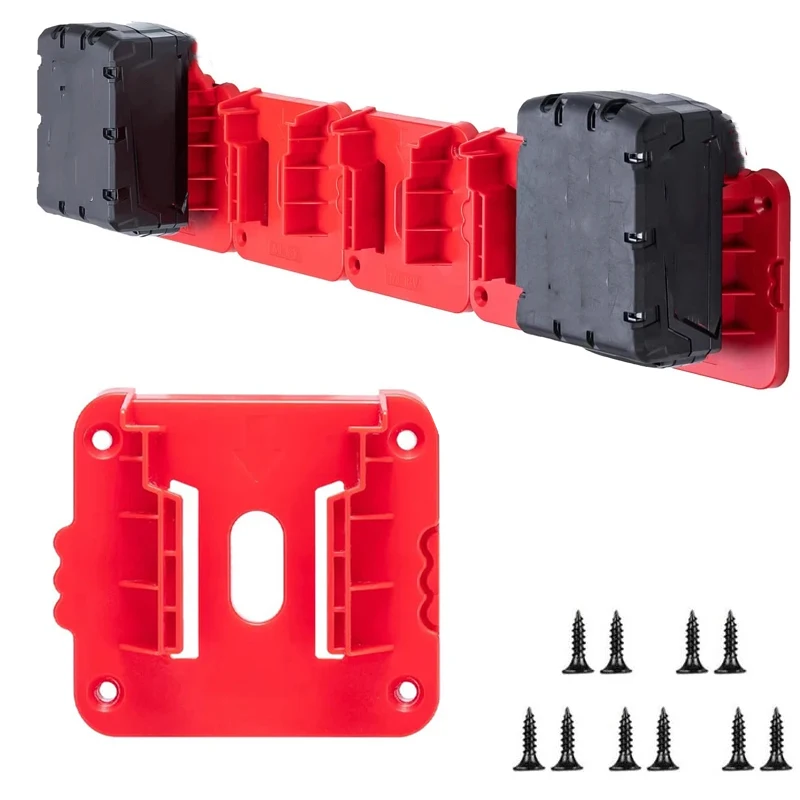 1/2/3PCS Battery Holder for Milwaukee 18V Battery Mounts Dock Holder Fit For 48-11-1815 48-11-1828 48-11-1850 48-11-1860