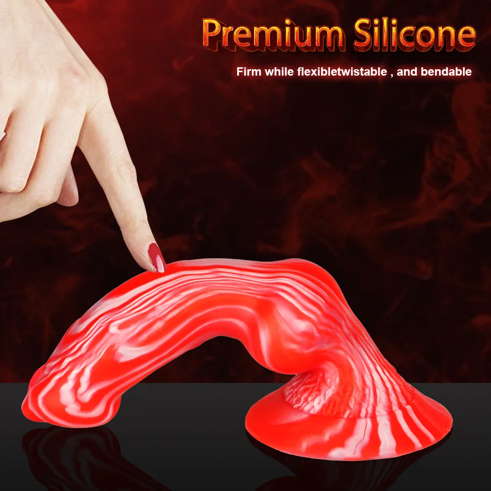 Realistico Dildo Dog Knot giocattolo del sesso per animali Dildo donne maschio anale Butt Plug lupo giocattoli finti del pene per adulti Dick Sex Toys pene