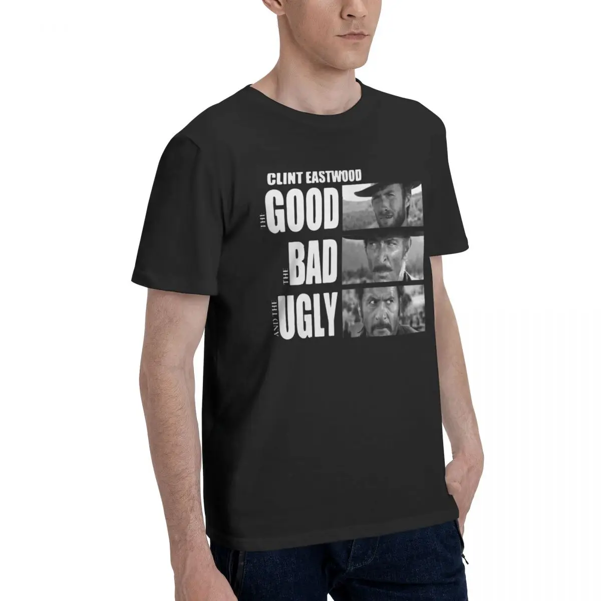 The Good The Bad And The Ugly Men Women T Shirts Clint Eastwood Hipster Tee Shirt Short Sleeve T-Shirt Pure Cotton Graphic Tops