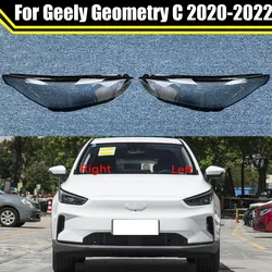 Car Front Headlight Cover For Geely Geometry C 2020 2021 2022 Transparent Headlamp Lampshade Light Glass Lens Shell Light Caps