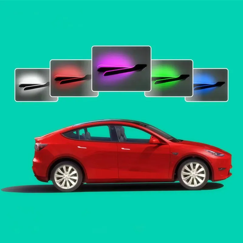 Smart Electric Door Handles for Tesla Model 3 Model S Auto Car touch open Flash light new energy vehicle automatic door handle