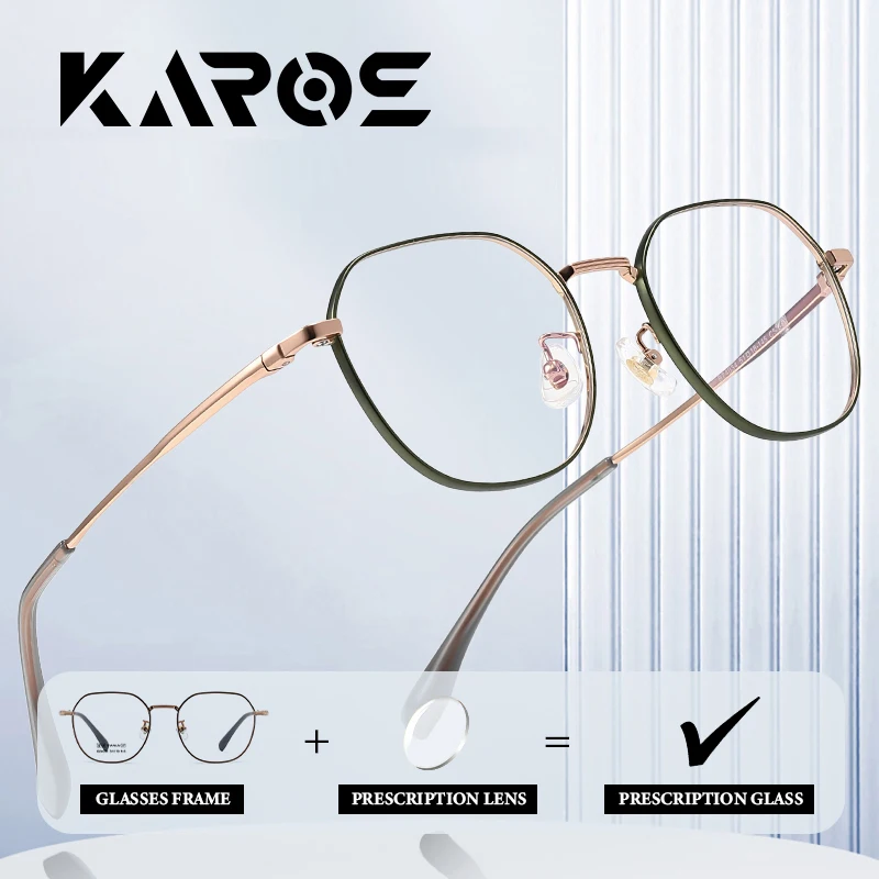 

KAROS Contemporary Style Pure Titanium Prescription Glasses for Myopia with Progressive Lenses and Blue Light Protection