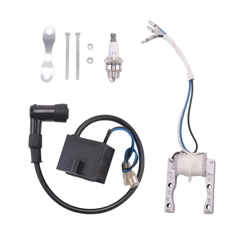 A48P-2X Engine CDI Ignition Coil Magneto Stator Coil Spark Plug Kit For 2 Stroke 49Cc 50Cc 60Cc 80Cc Motor Bike Bicycle view 4