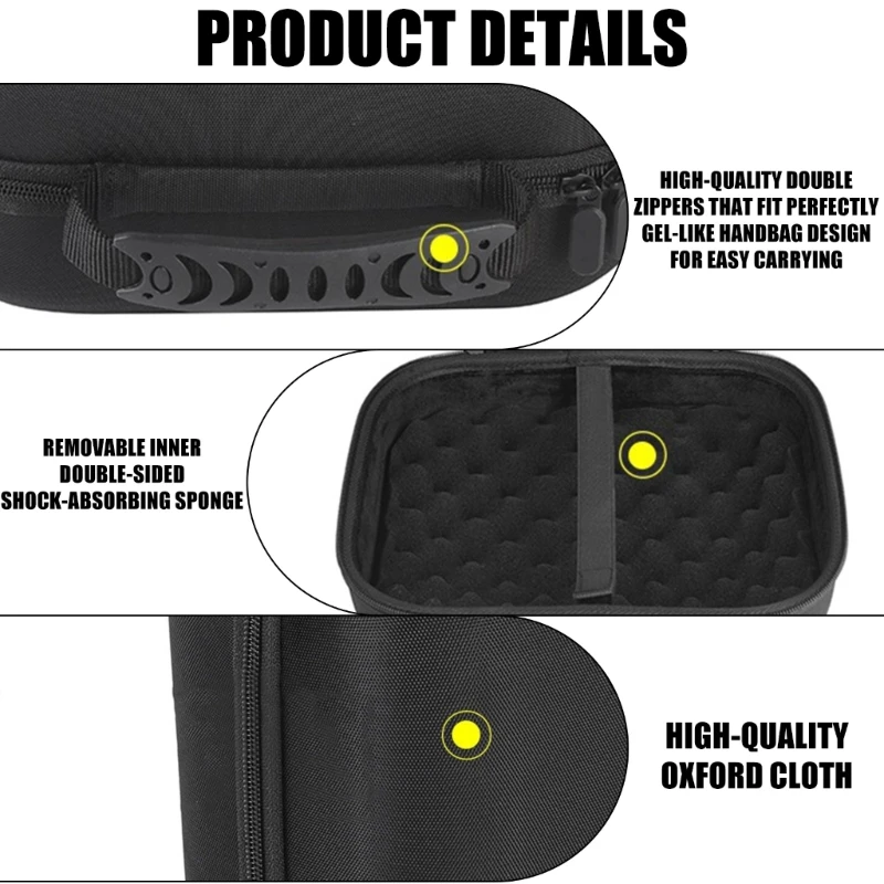 Multifunctional Headset Carrying Case Box Anti Scratch Lining Gaming Accessory Storage Organiser for Focal Elear