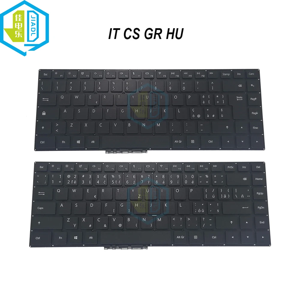 

Italian German Hungary Czech Keyboard For Huawei MRC-W60 W50 MRC-W50R MateBook D PL-W09 PL-W29 W19 9Z.NE7SQ.013 Notebook Teclado