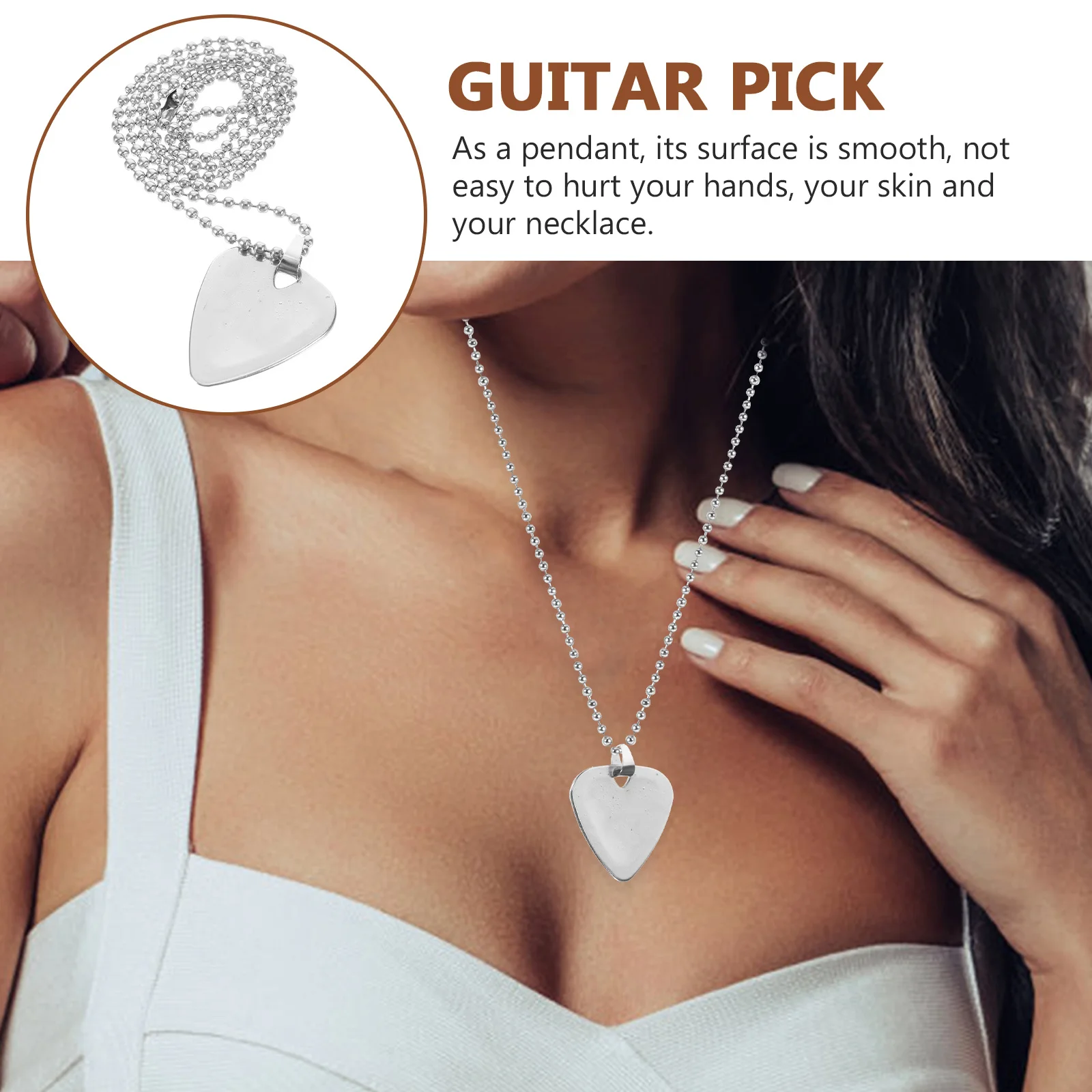 1 مجموعة اختيار الغيتار صنعة ممتازة من الراتنج آمنة للاستخدام لا تؤثر على Timbre خفيفة الوزن تحمل قلادة إبداعية مريحة