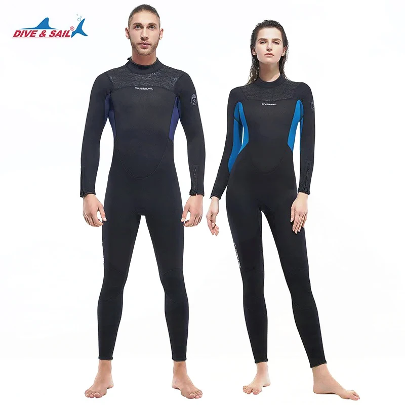 

Warm Diving Suit for Men3MMLong Sleeve One-Piece Diving Suit Women's Cold-Proof Snorkel Dive Skin Surfing Suit