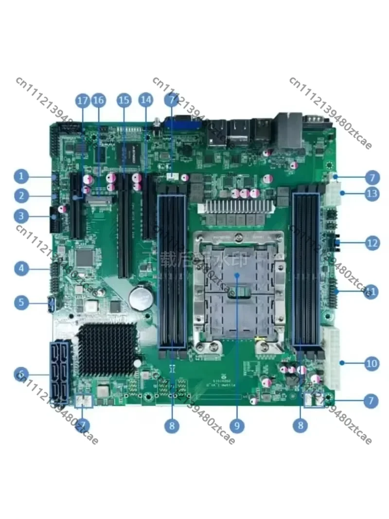 Replacement Server Mainboard Fit X11SPM-F P11SPM-I LGA3647 C621