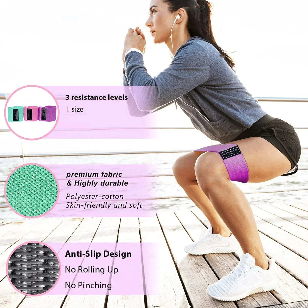 Elastic Band Fitness Resistanc - Pilates Yoga Joint review and price