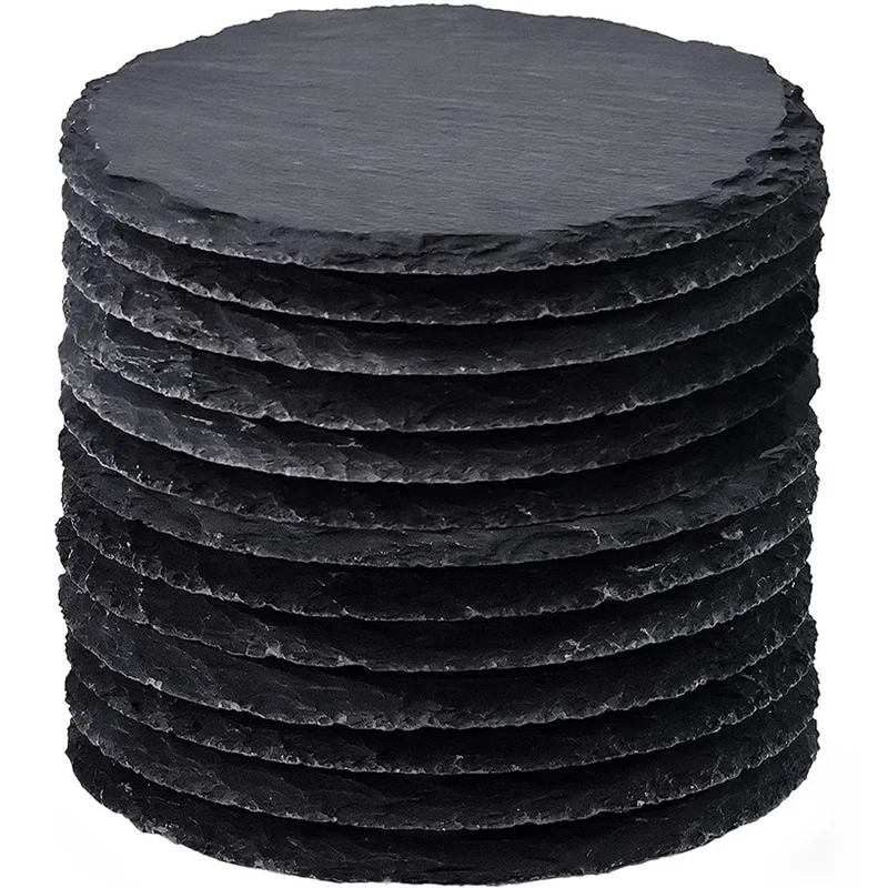 Blackstone Beverage Coaster, 4Inch Round Bulk Coaster Set with Scratch Resistant Bottom for Bar Kitchen Families