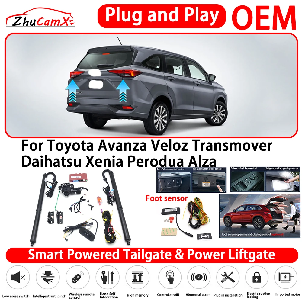 for Toyota Avanza Veloz Transmover Daihatsu Xenia Perodua Alza OEM Smart Powered Tailgate Power Liftgate Automatic Rear Trunk