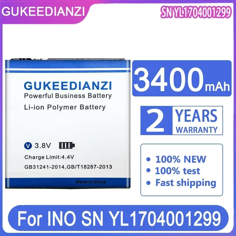 

GUKEEDIANZI Replacement Battery 3400mAh/ 5200mAh For INO SN YL1704001299 S/N:YL1704001299 SCOUT 2S 2 SCOUT2