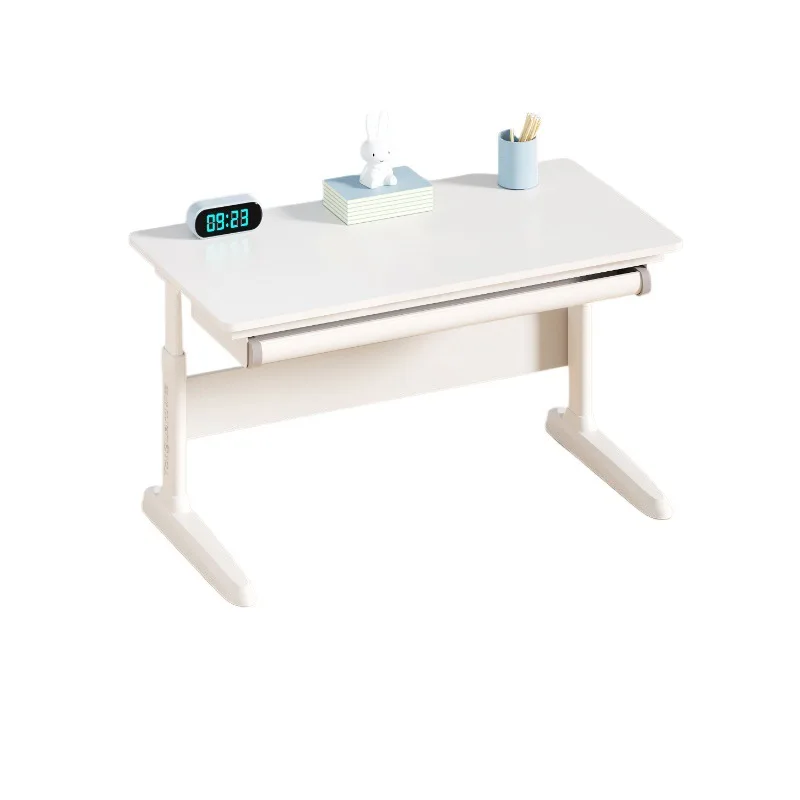 Household adjustable desk, primary school student writing desk liftable and chair cover