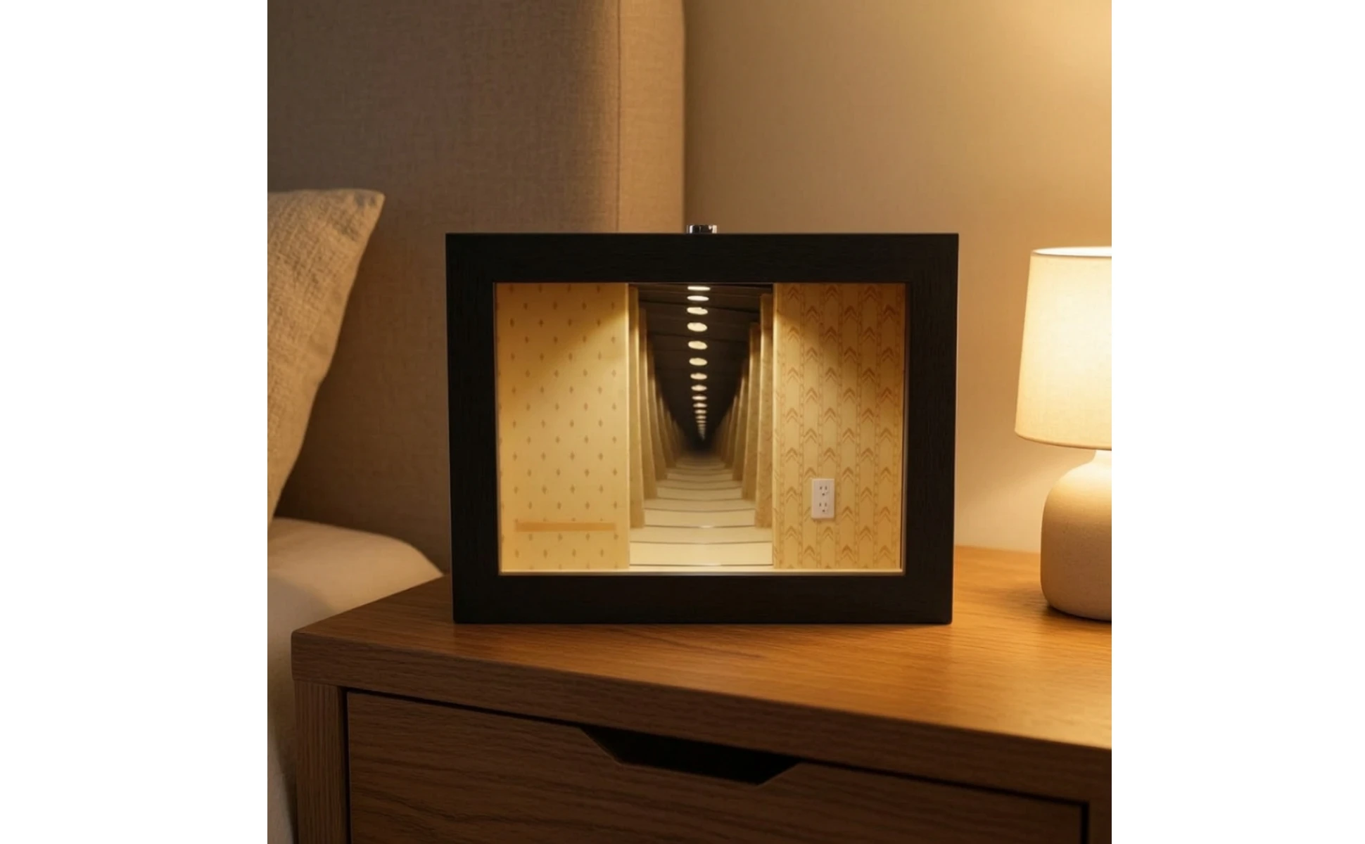 Wooden Mirror Frame Minimal Tabletop Mirror Decor Aesthetic Compact for Shelf, Bedroom Wooden Mirror Frame Minimal Tabletop Mirror Decor Aesthetic Compact for Shelf, Bedroom