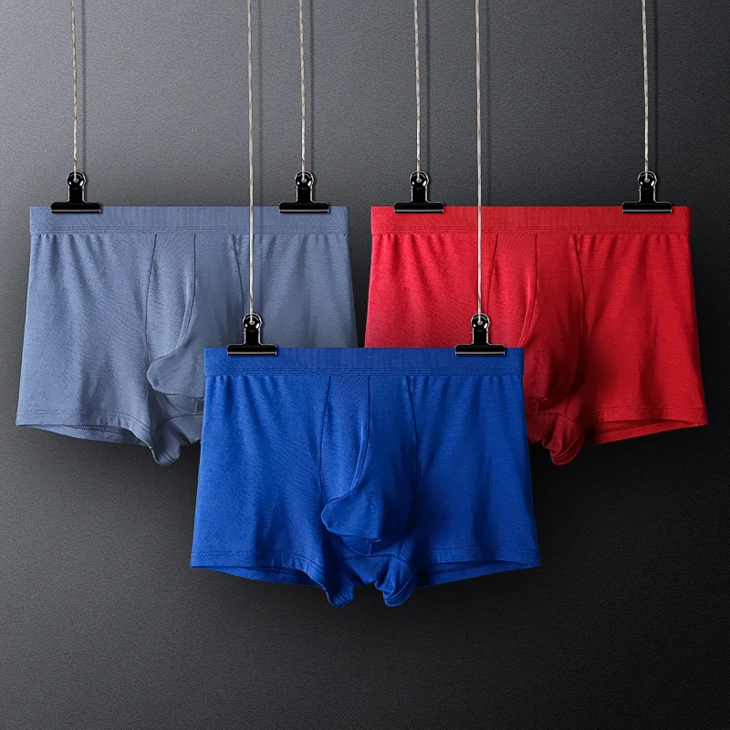 

Bullet U-образные выпуклые отдельные трусы с квадратным горлом в виде слона, мужские трусы из модала с изображением слона, трусы с плоским рогом