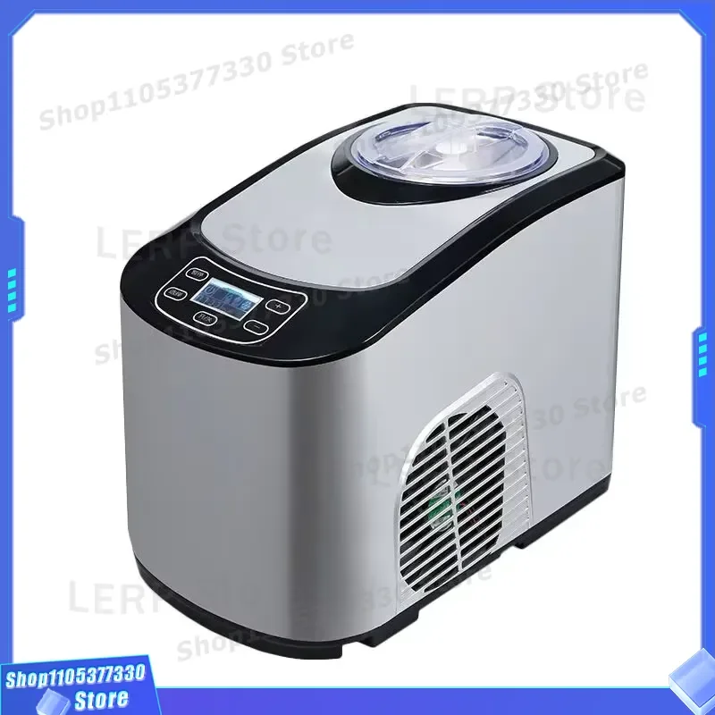 1.5L Mini Ice Cream Maker Automatic Intelligent Household Small Commercial Machine ICM-15A for Home Use Easy Clean DIY Frozen