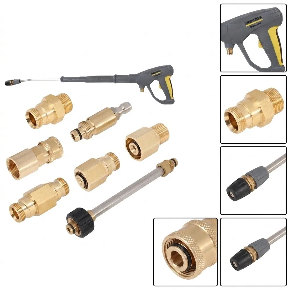 Pressure Washer Adapter Quick Coupling Brass Pressure Washer Connectors Female Male Quick Connect Hose Fitting