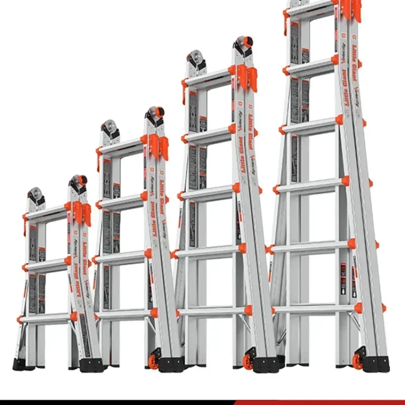 

Hot SalsePoloHousehold Folding Multifunctional Telescopic Lifting Herringbone Ladder Thick Aluminum Alloy Engineering Ladder