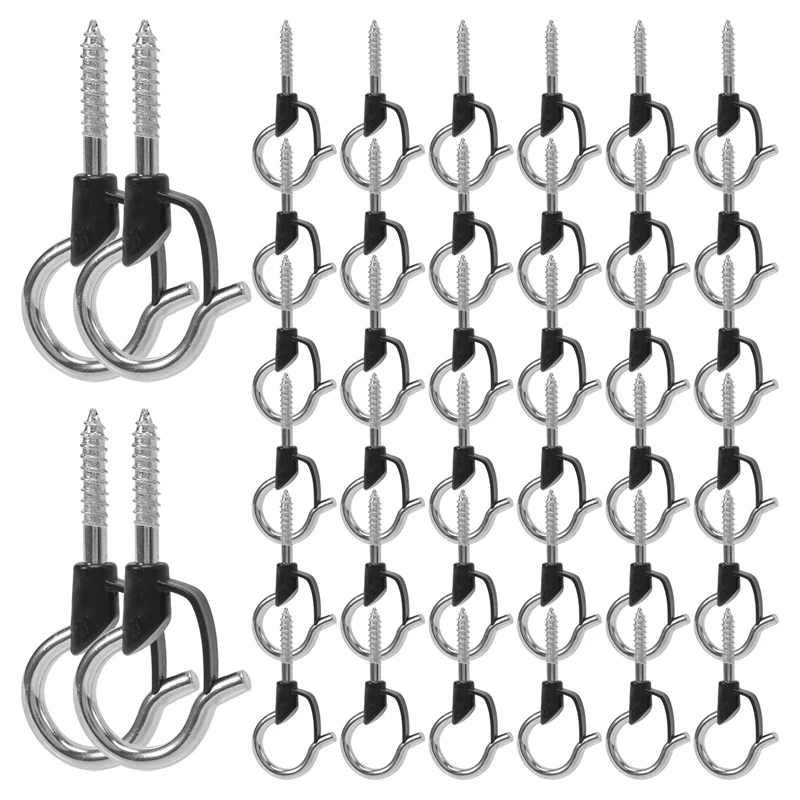 

New 40Pack Q-Hanger, Christmas Lights Hanger Hooks Easy Release Outdoor Wire And Fairy Lights Garage Led, Safety Buckle