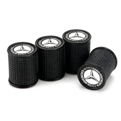 4Pcs Car Wheel Tire Dust Cover Air Valve Caps Stem Cover For Mercedes Benz C117 A C E Class W176 W177 W205 W210 W211 Accessories