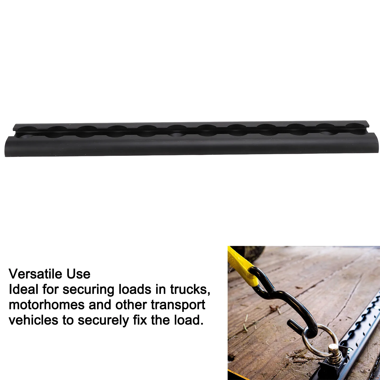 1Pc L Track Rail with Drilled Hole Securing Loads Robust Aluminium Tie Down Airline Rail for Truck Beds Trailers