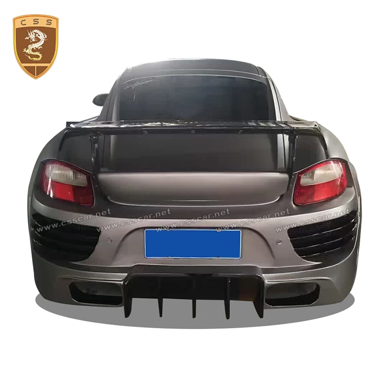 Fiberglas CSS Wide Body Kit für Porsche 987,2 Cayman Auto Stoßstangen teile