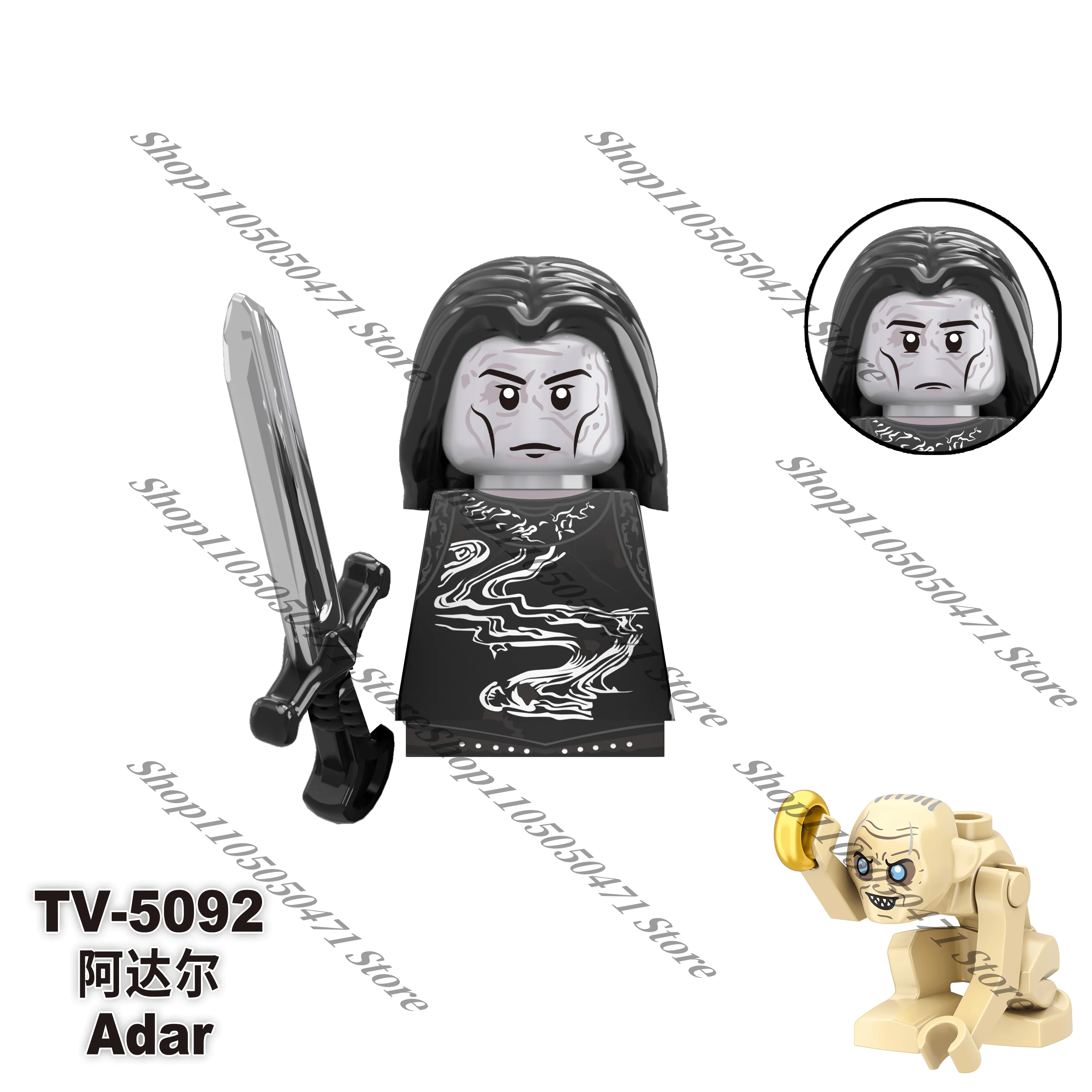 3D-Modellbausteine für Kinder, Herr der Ringe, Wächter der Zwerge, Uruk-Hai, Blockspielzeug, Puppen, Weihnachtsgeschenke