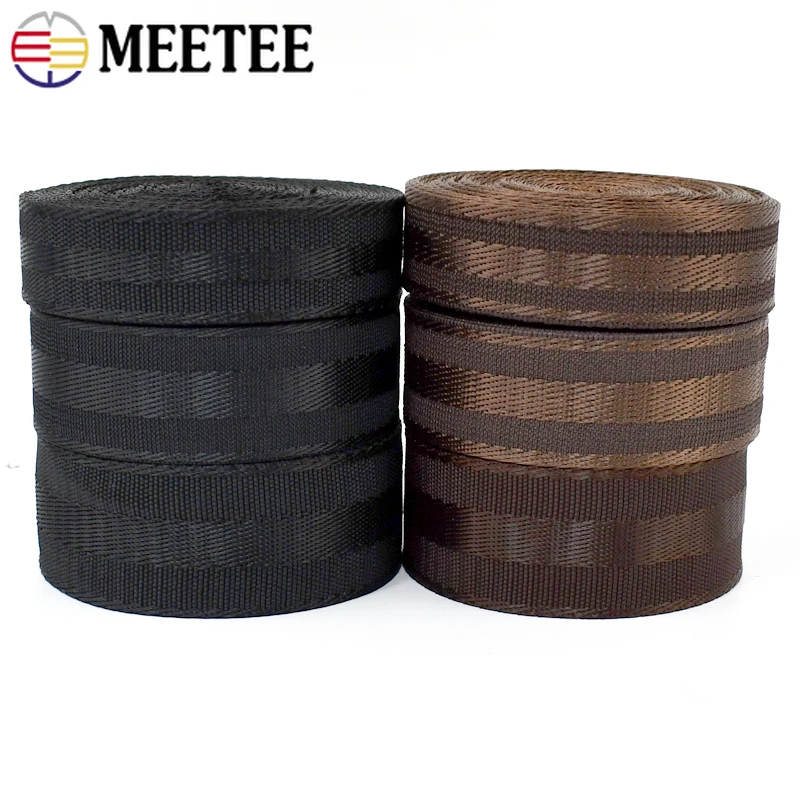 5Meters 25/32/38mm Polyester Nylon Webbing Tape Backpack Shouder Bag Strap Safety Seat Band Garment Pet Belt DIY Accessories