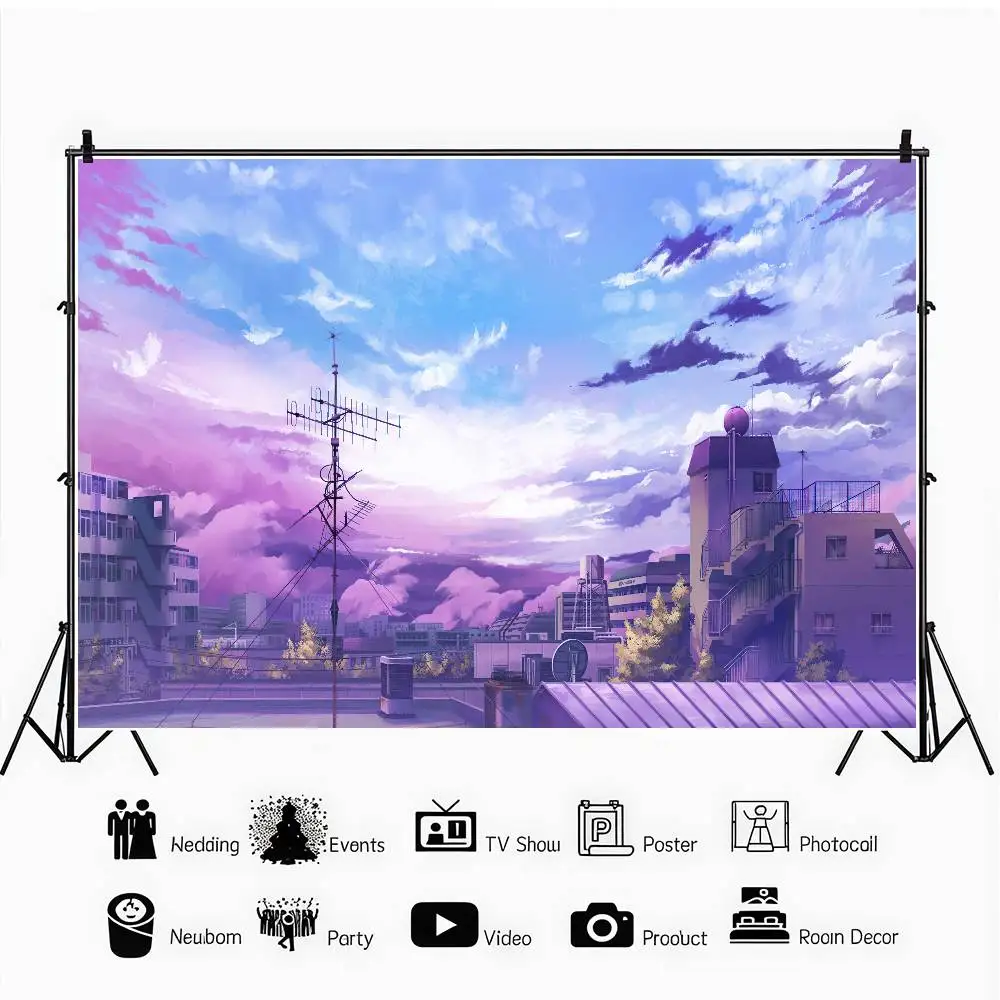 حالمة على السطح السماء التصوير الفوتوغرافي خلفية القماش شاشة كروماكي استوديو الصور البث المباشر #3