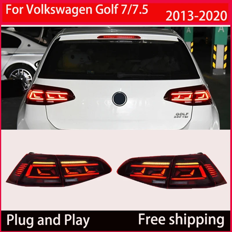 for Volkswagen Golf 7/7.5 taillight assembly 2013-2020 LED streamer steering rear light taillight modification car accessories