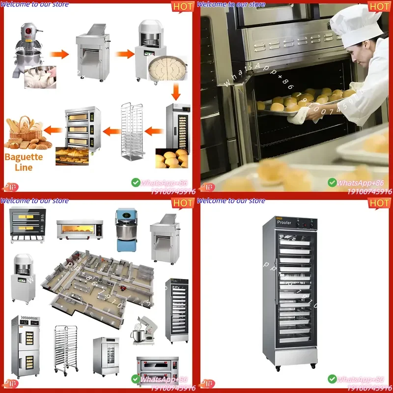 CE Certificate Guangzhou Bakery Equipment Set Bread Baking Machine Complete Cake Baking Equipment Pastry Equipment for