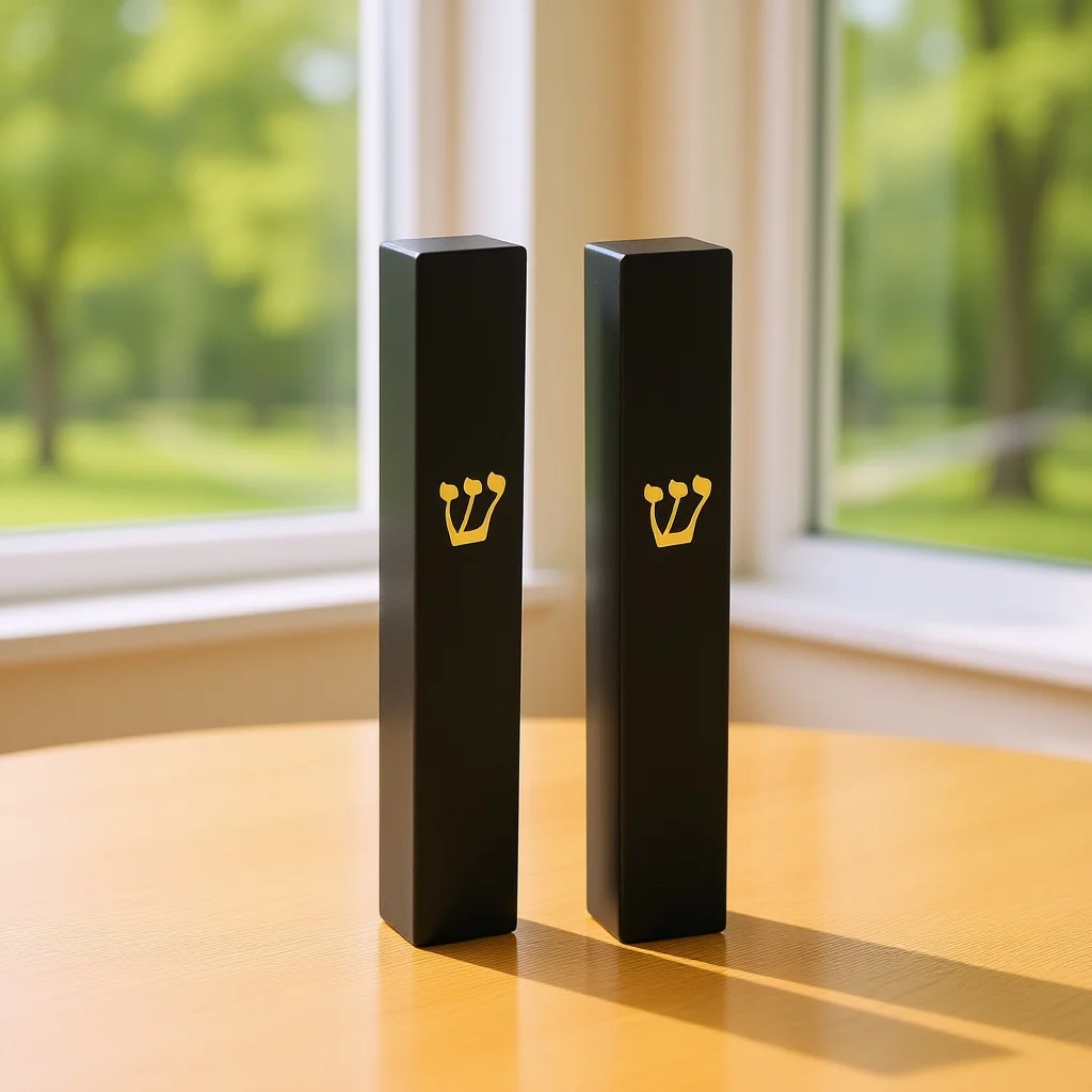 2 pcs Resin Doorpost Craft Waterproof Religious Mezuzah For Front Door Garden Home Decor Jewish Blessing Protection Judaica
