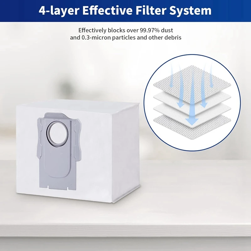 ABUD-Compatibile per Roborock Q8 Max, Q8 Max+, Q5 Pro, parti di ricambio Accessori Spazzola laterale principale Filtro Hepa Sacchetto per la polvere del mop