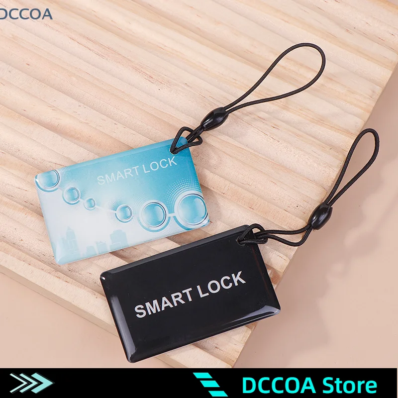 10 個 5*3 センチメートル IC カード Tuya TTlock BLE 電子スマートドアロックカードデジタル指紋ロックロック解除 RFID カード 13.56Mhz
