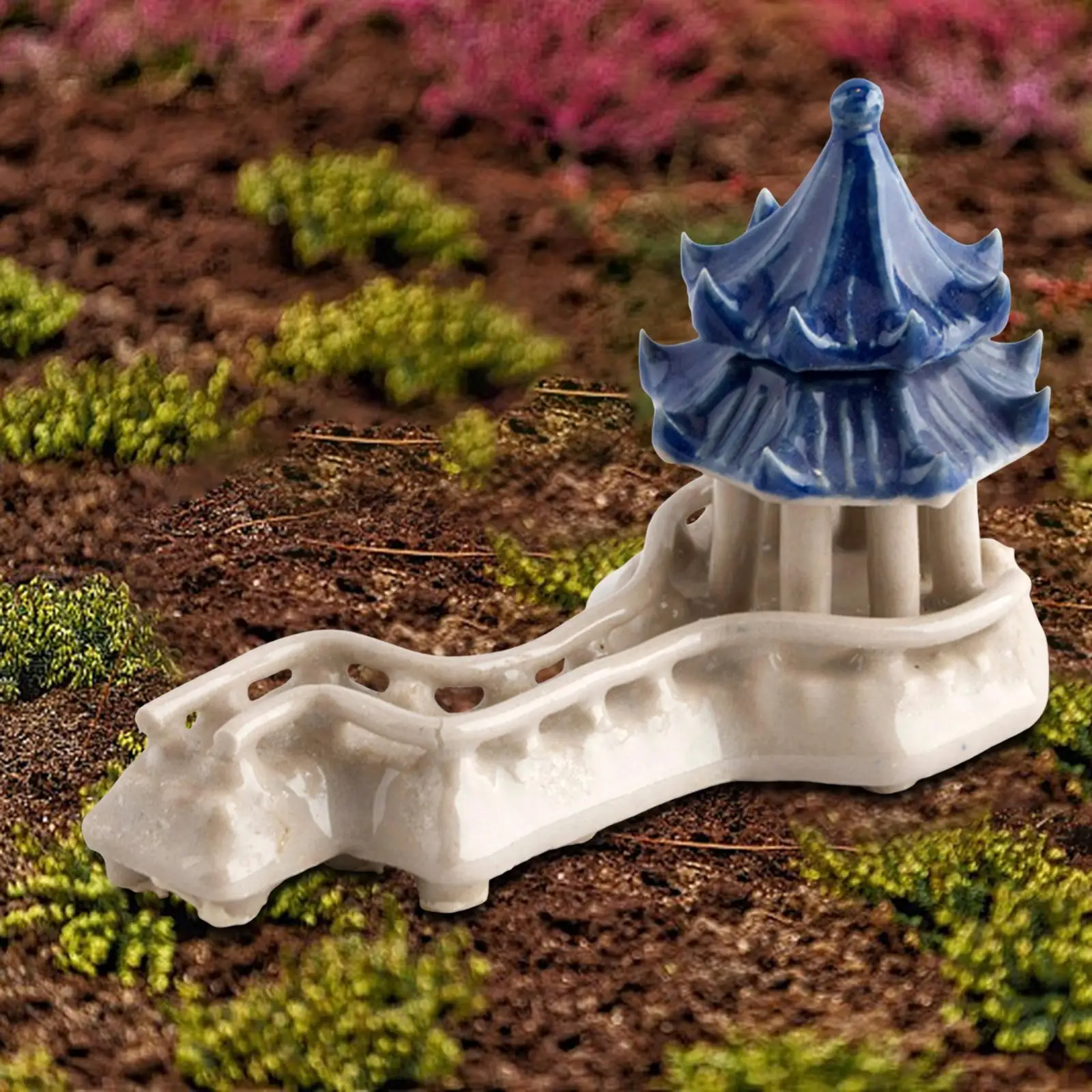 زخرفة المناظر الطبيعية الصغيرة مصغرة الجنية حديقة تمثال جسر خزان الأسماك